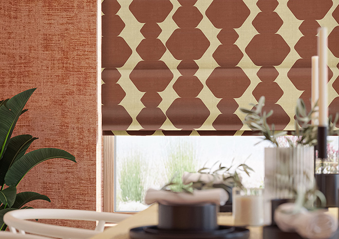 Construct, Burnt Orange - Roman Blind - Image 5